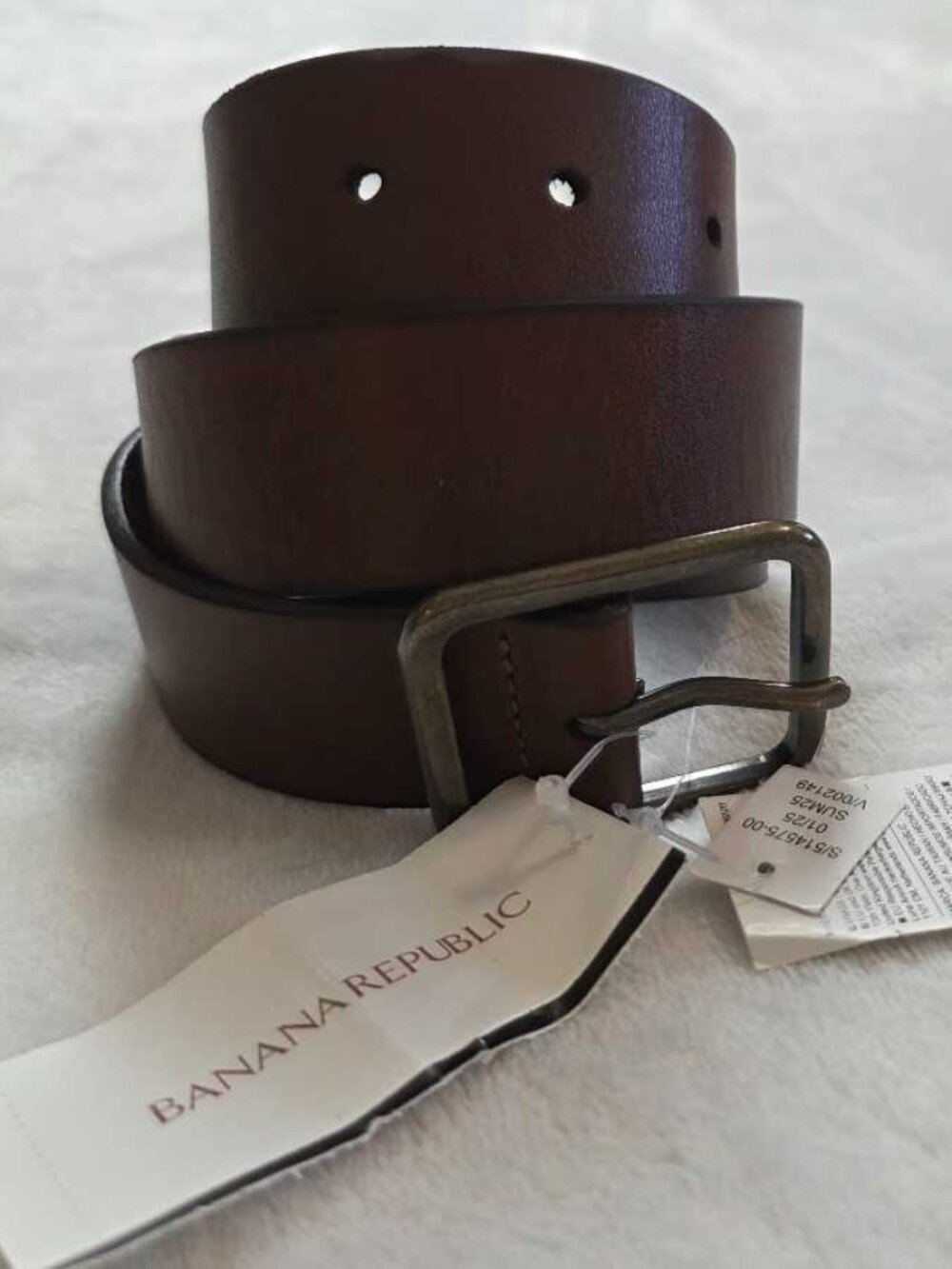 New men's 38 Banana Republic Timeless leather chino belt in Cognac Brown
